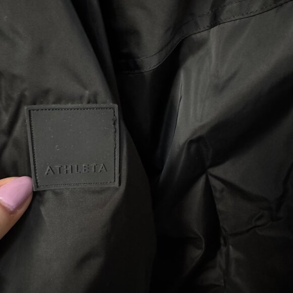 Athleta Santeen Bomber Jacket New With Tags Size Large Black Water Repellent - Picture 7 of 10